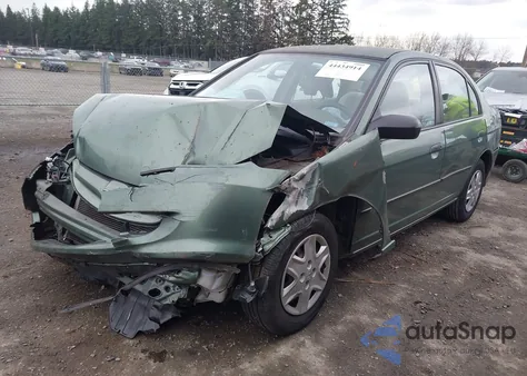 2004 Honda Civic Vp z USA, uszkodzony, nr VIN 2HGES16324H619225